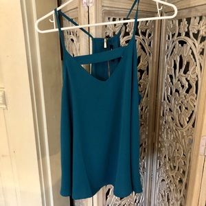 Teal / turquoise strappy top
